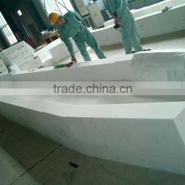 Fire Resistant Furnace Corundum Brick Fused Cast Alpha-Beta Alumina Block photo-4
