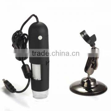 High Quality 1.3MP 400x USB Digital Microscope with stand holder and 8 LED