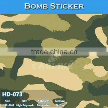 HD-073 Air Bubble Free Durable Car Body Sticker Bomb Camouflage Vinyl