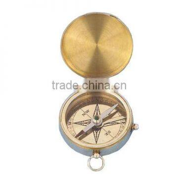 Nautical solid brass antique pocket compass- Brass Pendant Compass 13426