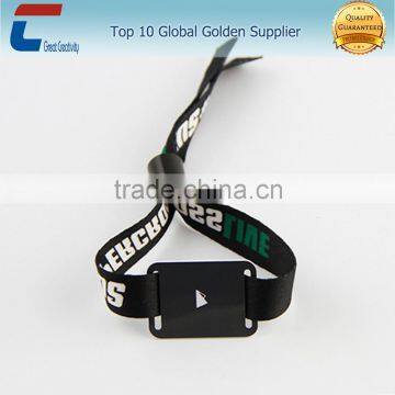 Factory price fabric RFID wristbands for Party Club Concert Events