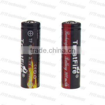 high quality trustfire 14500 battery for 900mAh 3.7V Li-ion trustfire 14500