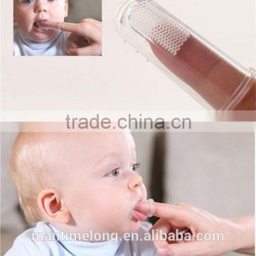 Soft Safe Baby Kids Silicone Finger Toothbrush Gum Brush For Clear Massage