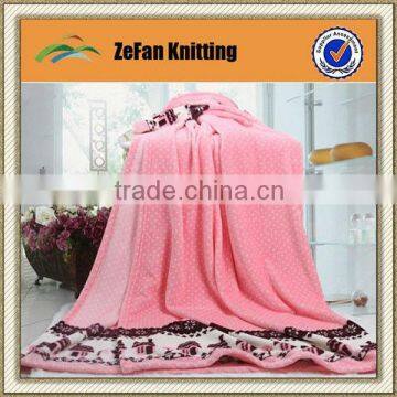 2014 New style knitted coral blanket wholesale