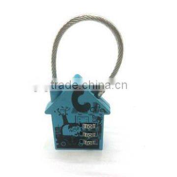 School Lovely Locker House Shaped Cable Combination Padlock photo-2