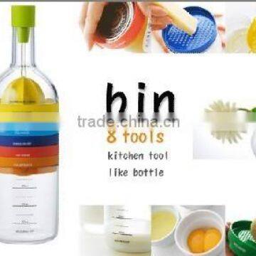 Hot seller Multi-function Plastic Kitchen Tool 8 in 1 (Bin 8 Tools)