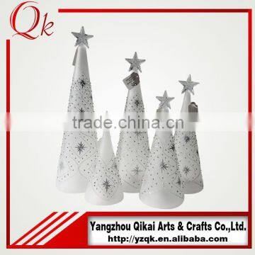 modern style glass christmas tree with led light with good quality and factory outlet price