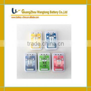 Hot Sell Universal Mobile Phone Battery Charger, with Three Lights