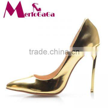 The Most Popular High Heels Golden Party Shoes photo-3