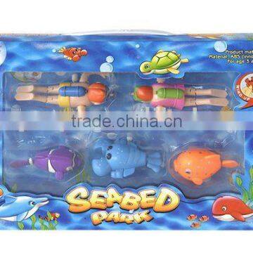 Kids Baby Toys wind up swimming fish bath toys for children