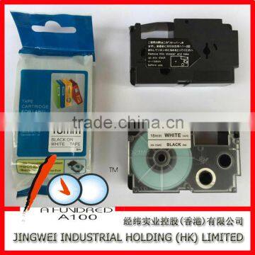 Compatible Casio Label Tape be Used for KL-60 Printer Black on White 12mm XR-12WE1 photo-3