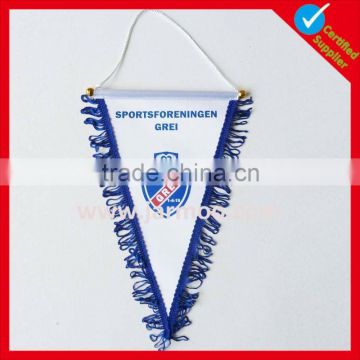 hot sale free design mini car flag pennant banner blue sign