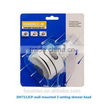 3 Spray Massage High Pressure Water Saving Shower Head