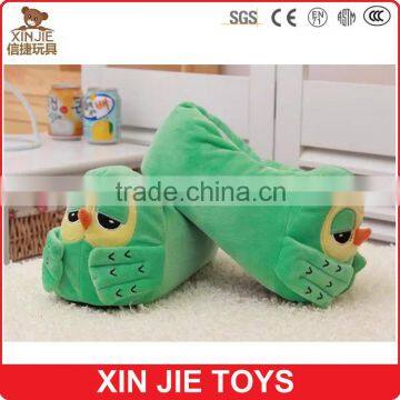 High Quality Plush Owl Slippers Pink Plush Animal Slippers for Girls Green Owl Plush Slippers photo-5