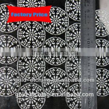 high precision etched metal sheet etched stainless steel craft