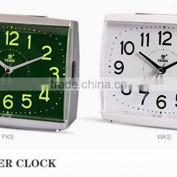 Ringing bell alarm clocks with Light White & Black background Plastic materials PW3291