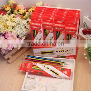 wooden pencil Color box packaging hexagonal hb pencil Office and school pencils