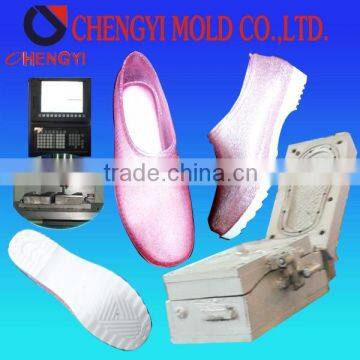 two-color injection mould for pvc shoes mould