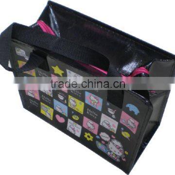 Hello Kity Printing pp Non Woven Zipper Bag
