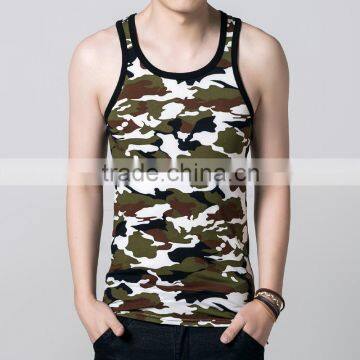 Cheap camouflage tank top for men hot selling &sexy camouflage tops men