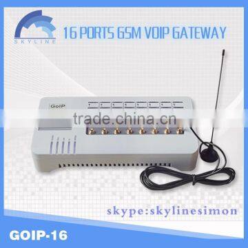 16 ports goip gateway low rate gsm voip gateway from chinaskyline