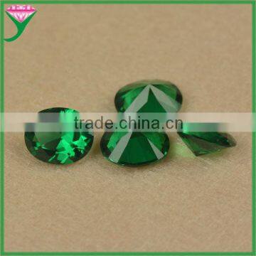 factory prices 9 * 11mm oval faceted synthetic nano spinel material green star sapphire