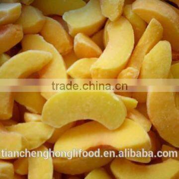provide Frozen yellow peach strips