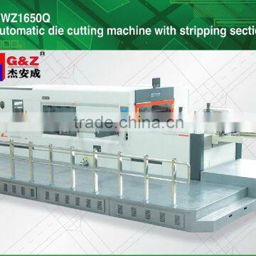 automatic flat bed die cutter with entire stripping