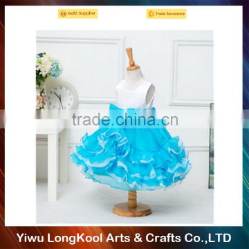 Wholesale top quality christmas fluffy tutu dress chiffon girl dress for sale