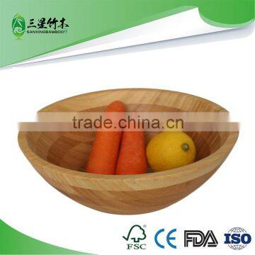 large bowl bamboo for salad