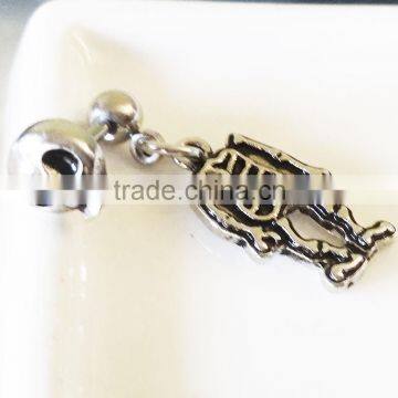 Cartilage Earring Surgical Steel Skull Dangle Tragus