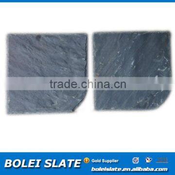 black roofing slate tile with corner cut