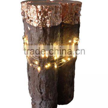 Art gallery artificial fake tree trunk with LED light