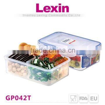 disposable clear plastic food container with lid