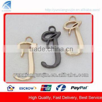 CD8297 Fahionable Metal Letter Zipper Puller Design for Garments