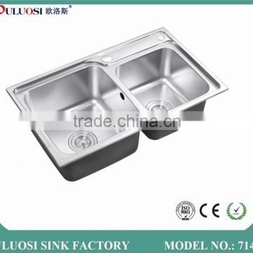 newest fashion design porcelain kitchen sink 7142