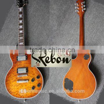 Weifang tea sunburst colour quilted maple RLP electric guitar