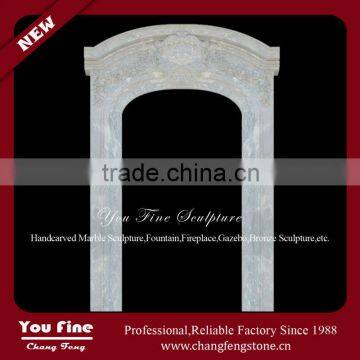 Simple Elegant White Marble Door Surround For Sale