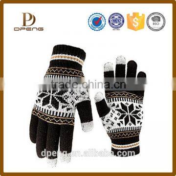 TOP selling Custom 100% Acrylic knitted gloves for workers