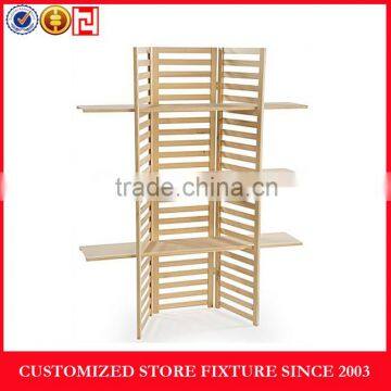 Custom wood fruit display rack with hanging