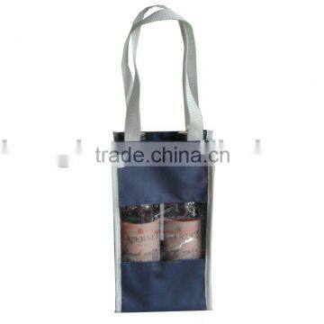 Promotional Recycled 2 Wine Bottle Bag With Handle