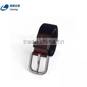 Top Quality Genuine Leather Canvas Fabric Belt For Women photo-3