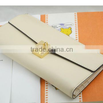 New Design simple wallet Women Leather Wallet long luxury folding wallet