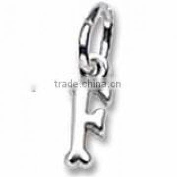 initial F charms and pendants with different style English letter F charms