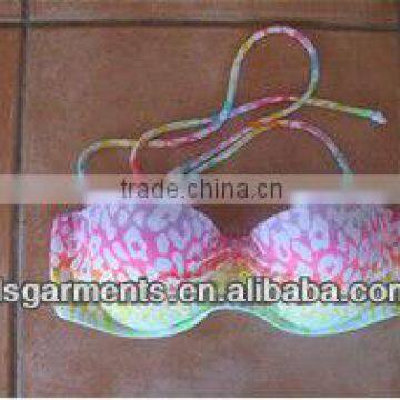 bandeau tankini Color changing bandeau swimwear tops with wire