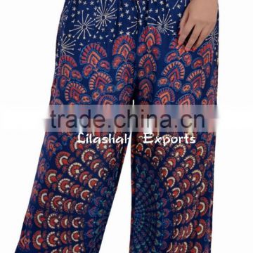 2628Rayon pantPrinted Harem Pants Supplier Vinatge Sari Patch Skirt Falds Dress Harem Pants Alibaba Trousers Vintage Saree Silk