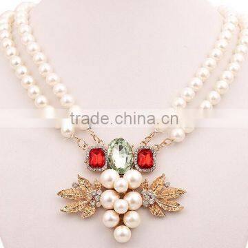 New Designs Luxury Pearl Crystal Necklace Express Shipping photo-2