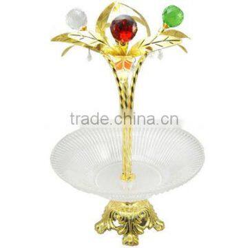 2013 gold plated acrylic fruit holder L844