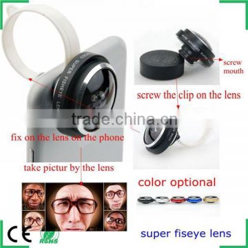 Universal Clip Style 235 Degree Fisheye Lens for Iphone