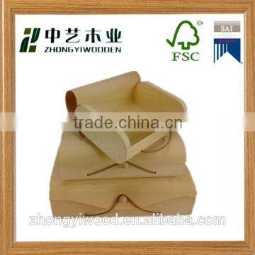 Hot sale Chinese supplier pretty wooden bark gift box wooden cake box